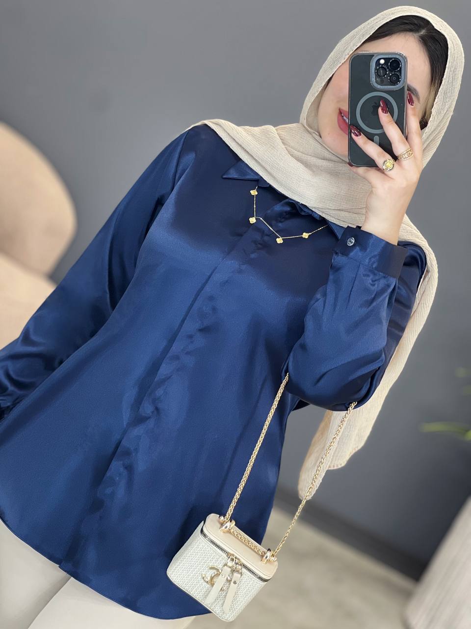 2054-شومیز ساتن