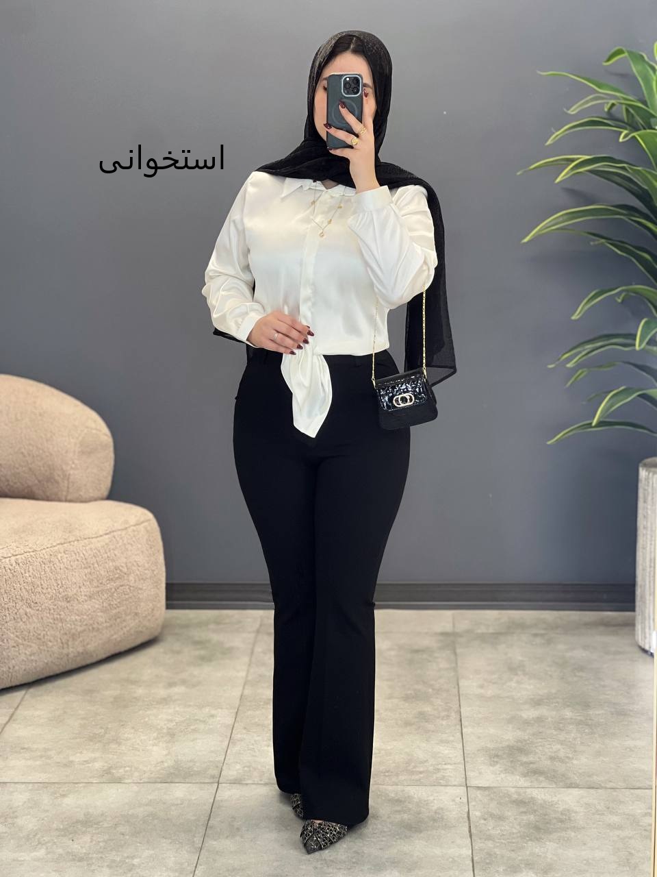 2054-شومیز ساتن