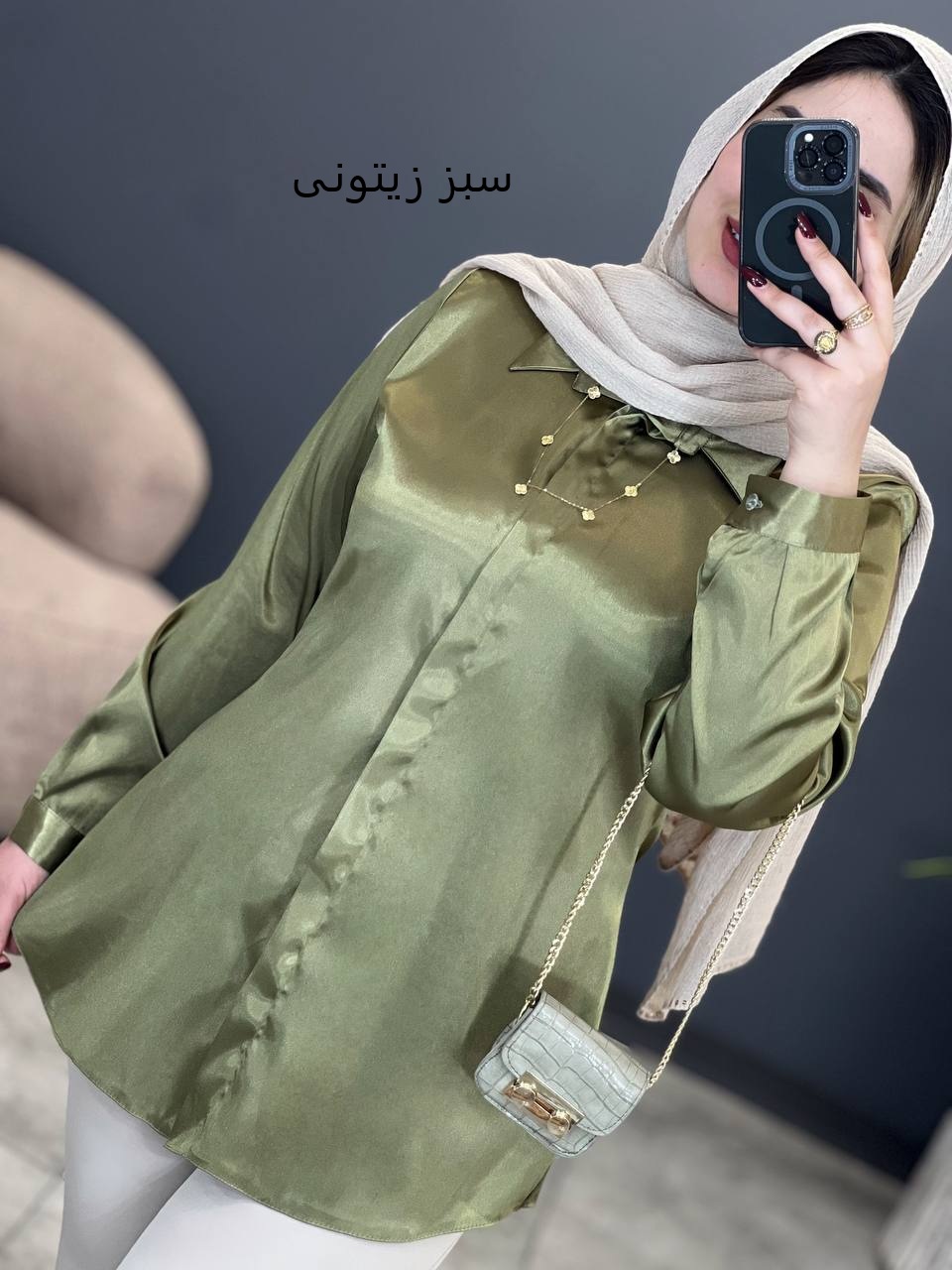 2054-شومیز ساتن