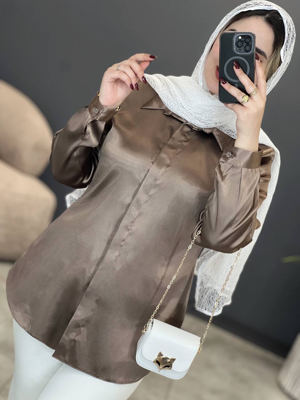 2054-شومیز ساتن