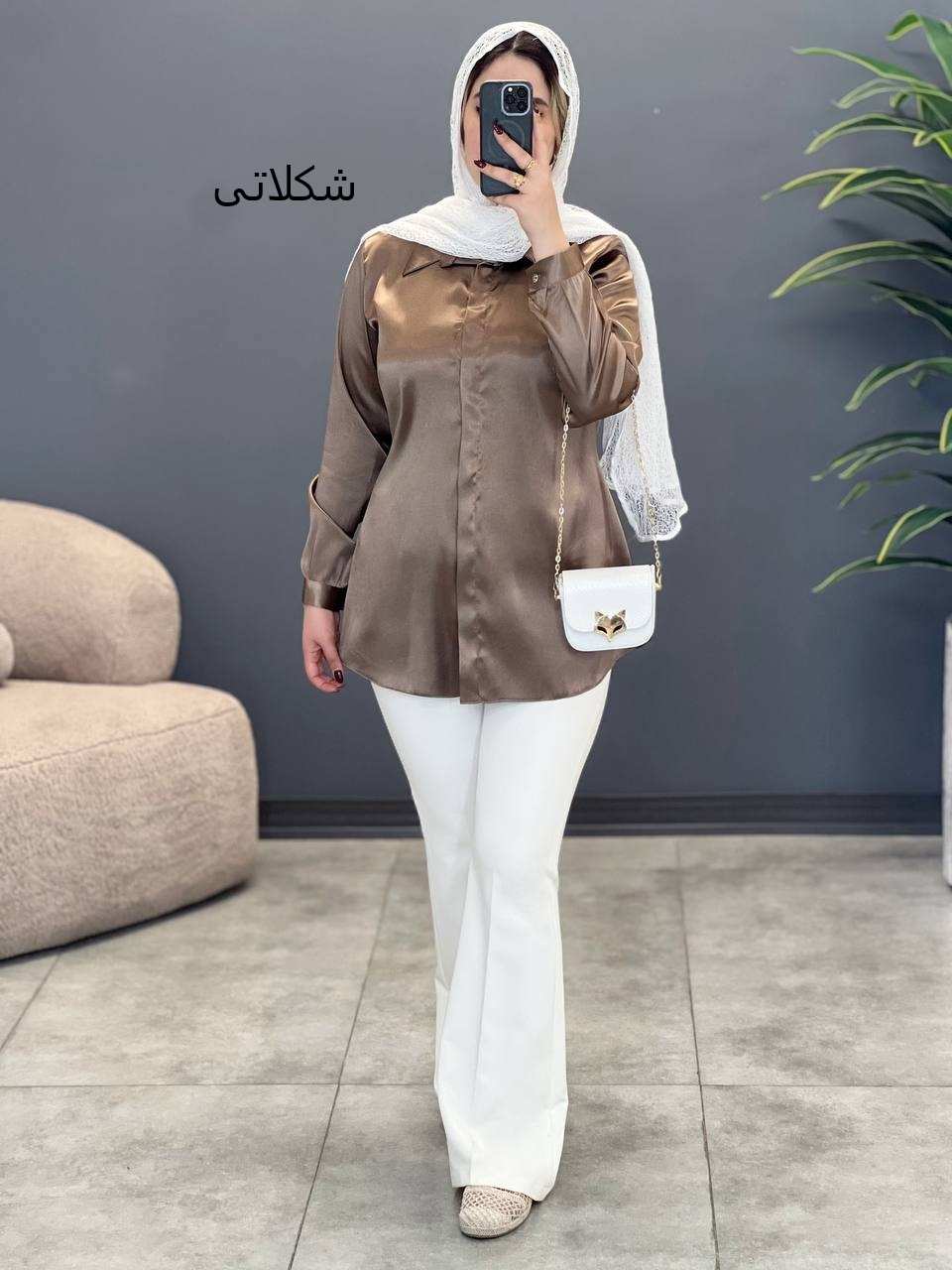 2054-شومیز ساتن