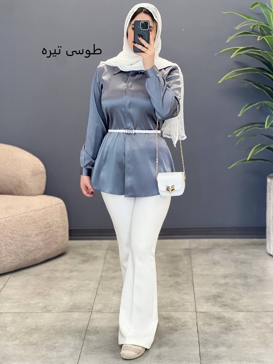 2054-شومیز ساتن