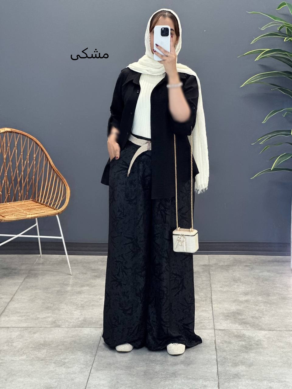 2056-شومیز و شلوار تیلا