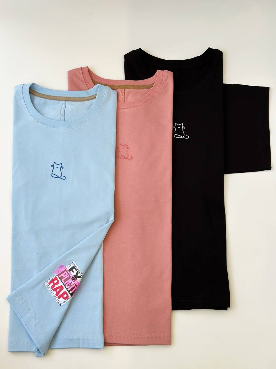 2057-تیشرت باکسی گربه