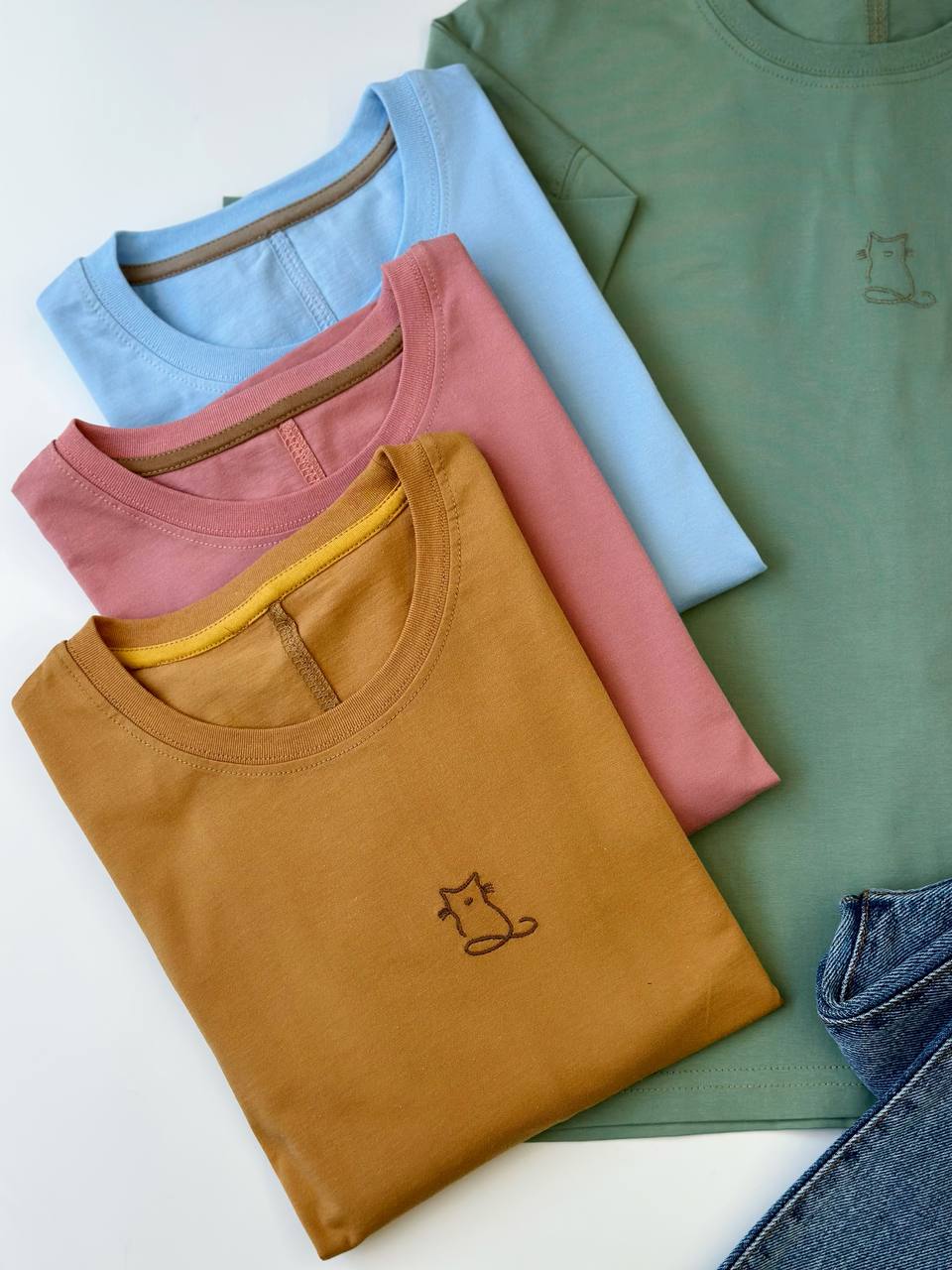 2057-تیشرت باکسی گربه