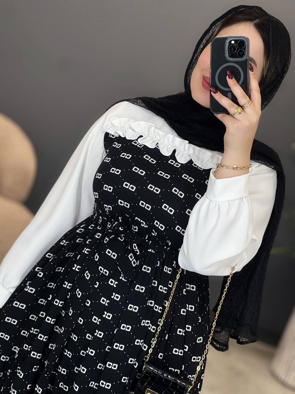 2062-پیراهن مزونی لاوین