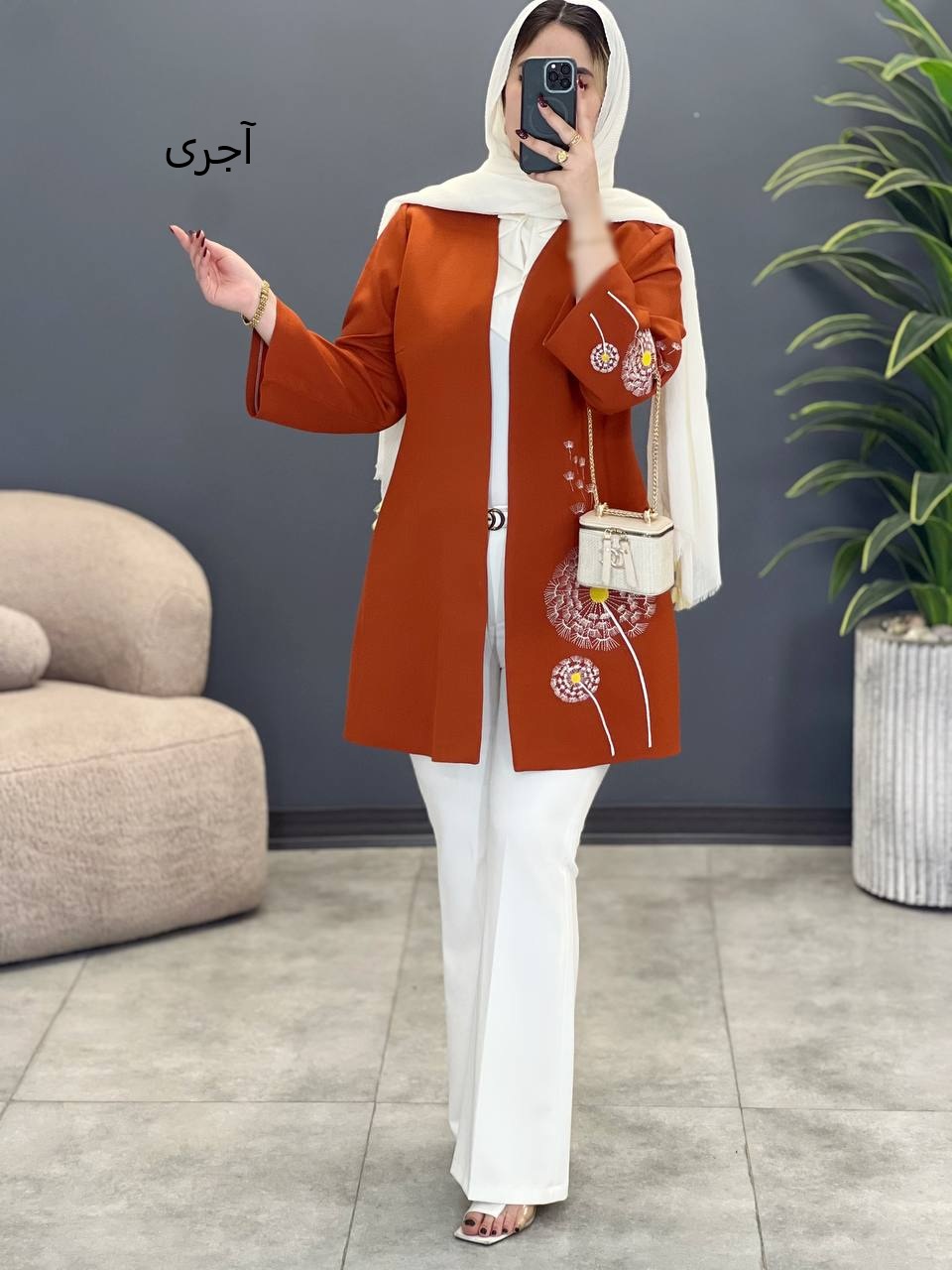 2063-مانتو گلدوزی ویدا