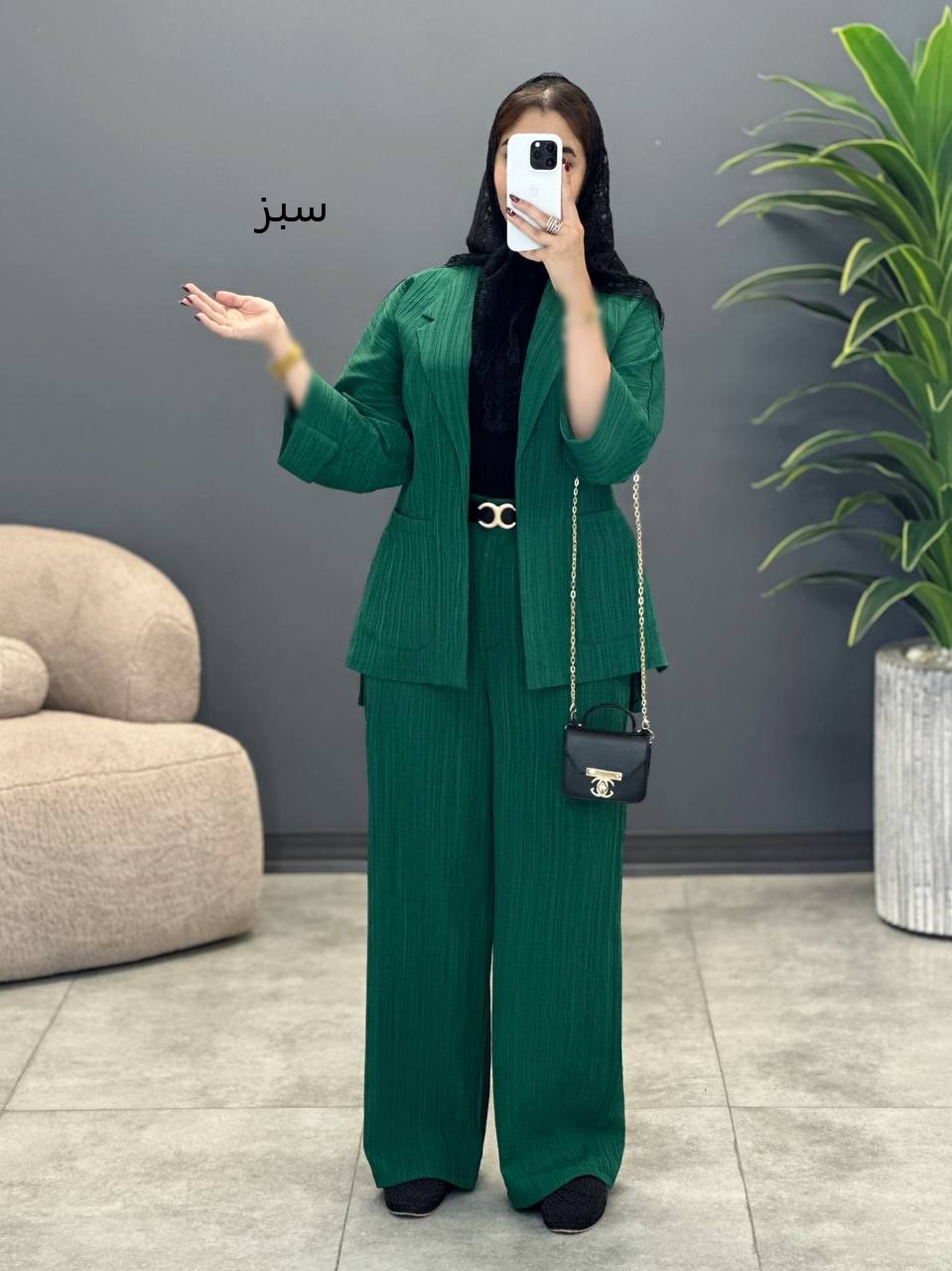 2076-کت و شلوار ترگل