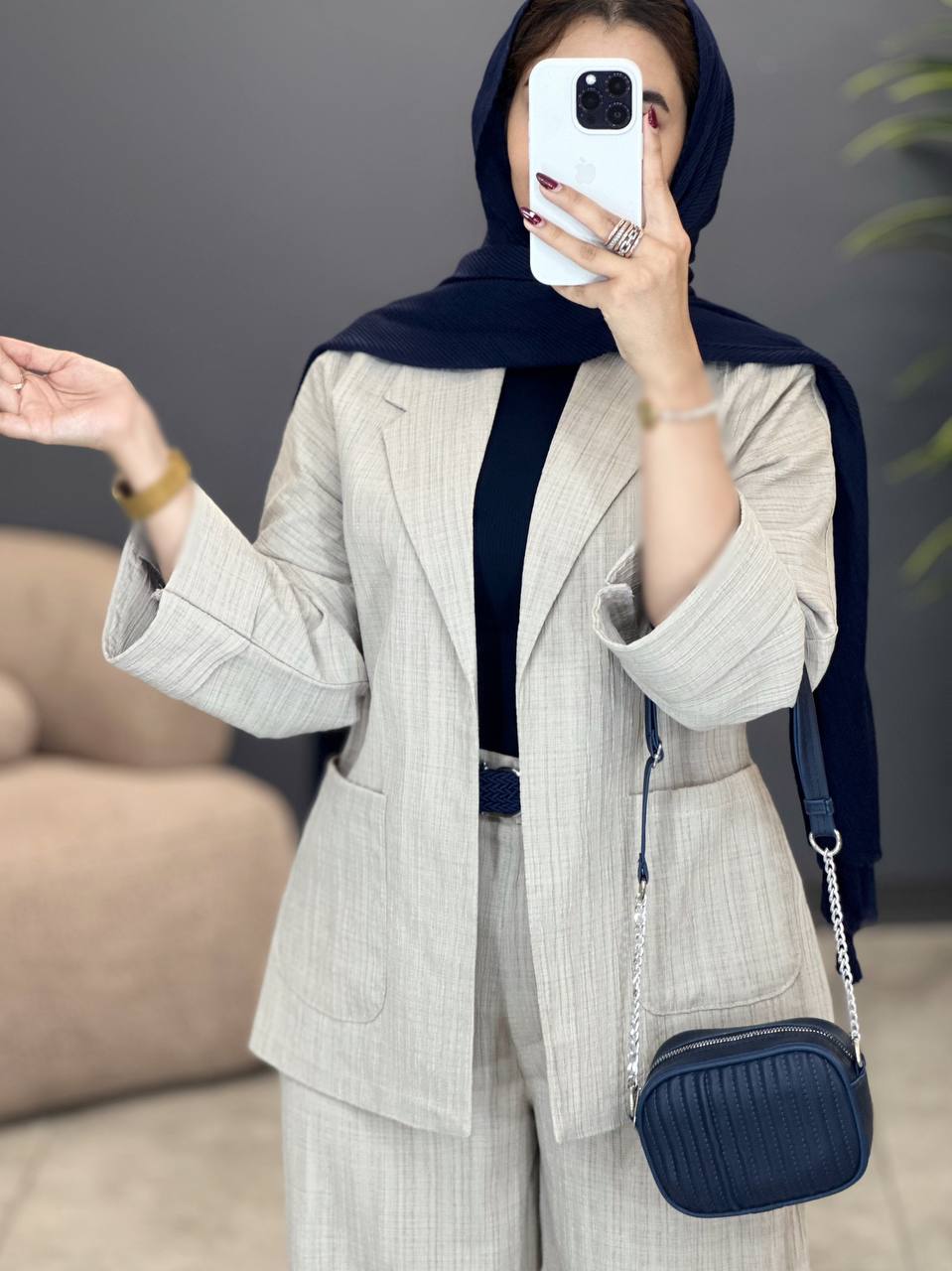 2076-کت و شلوار ترگل