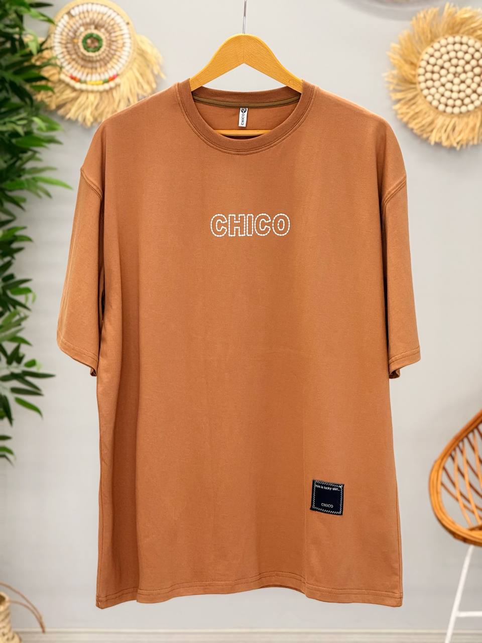 2077-تیشرت لانگ خط چین