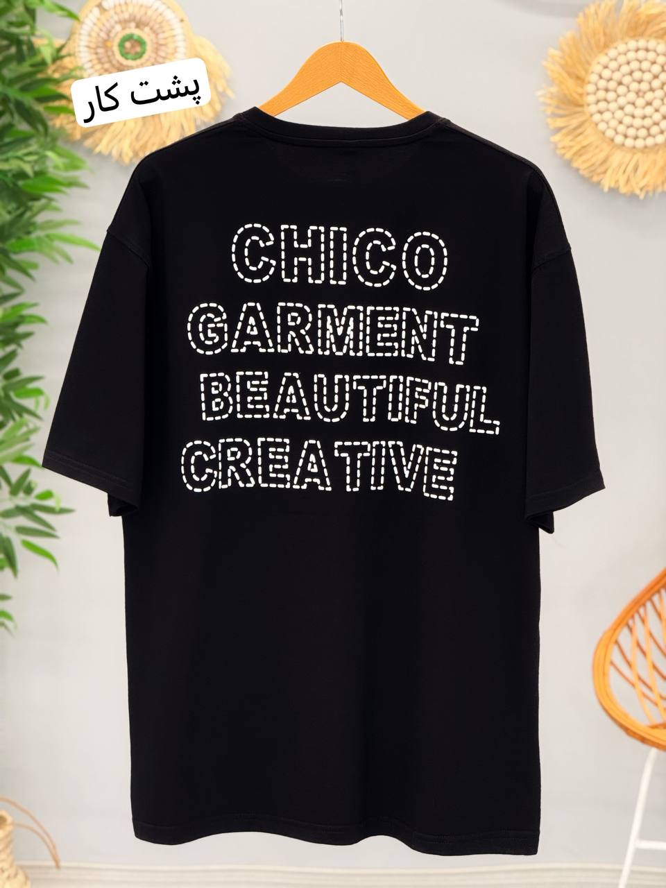 2077-تیشرت لانگ خط چین