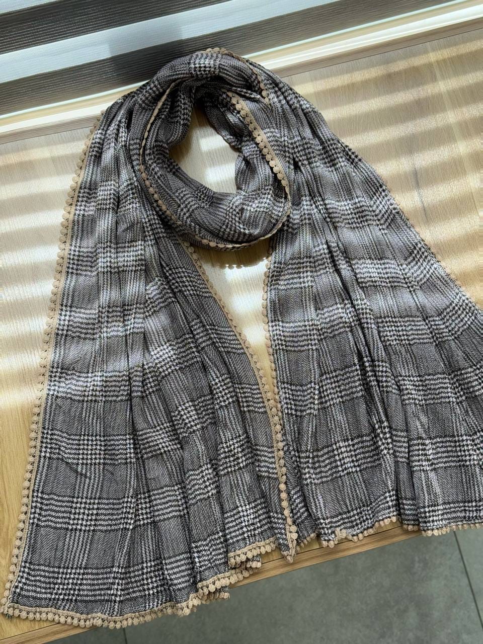 2081-شال چهارخونه عدسی