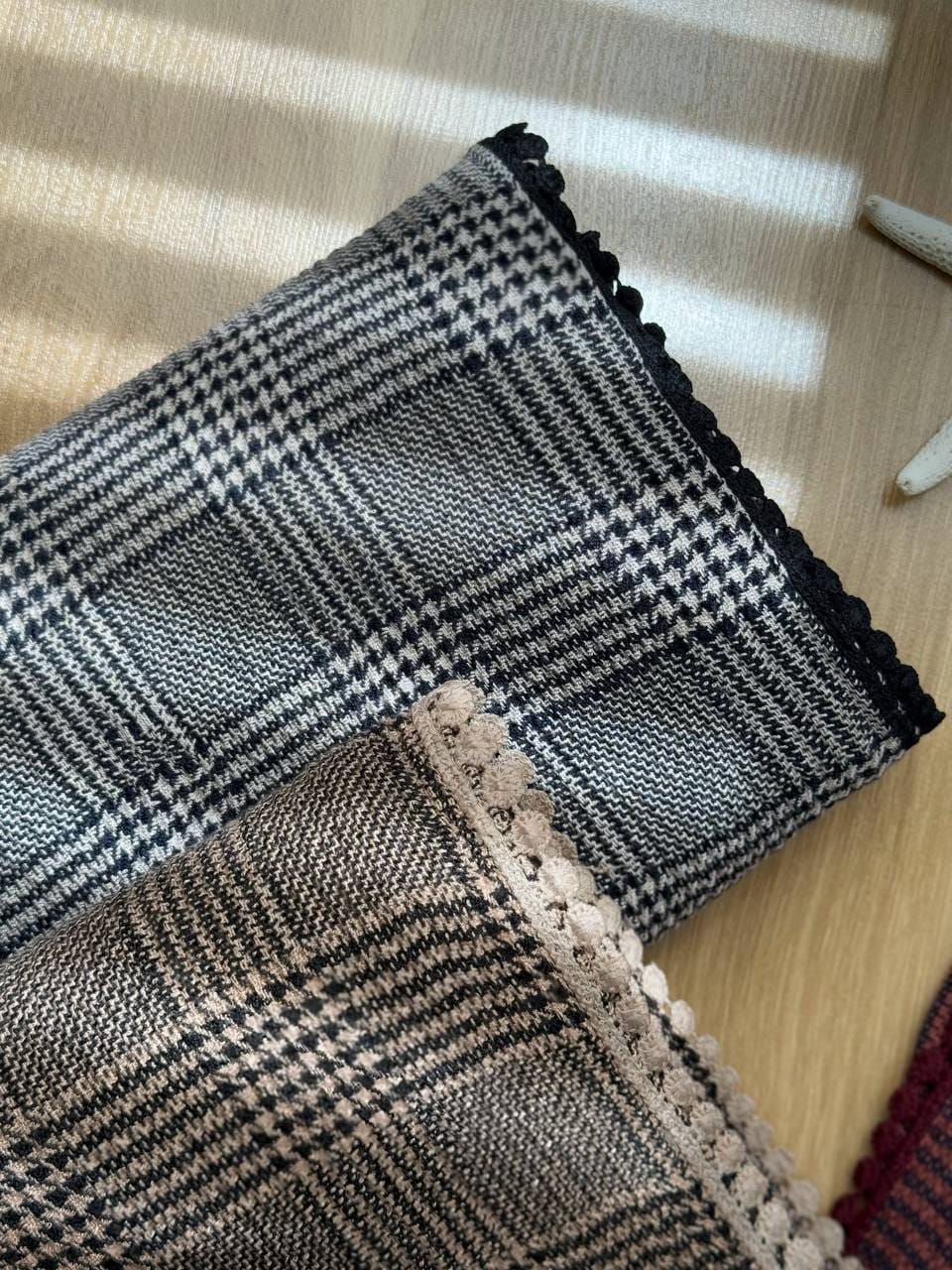 2081-شال چهارخونه عدسی