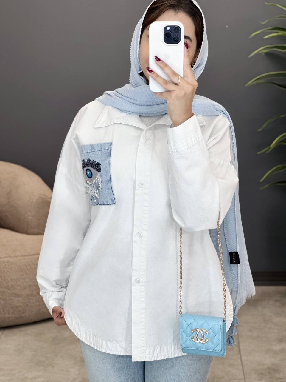 2090-کت کتان شکوفه