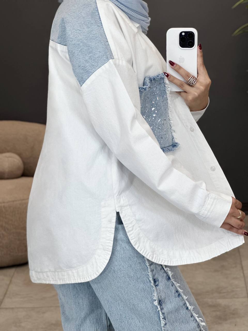 2090-کت کتان شکوفه