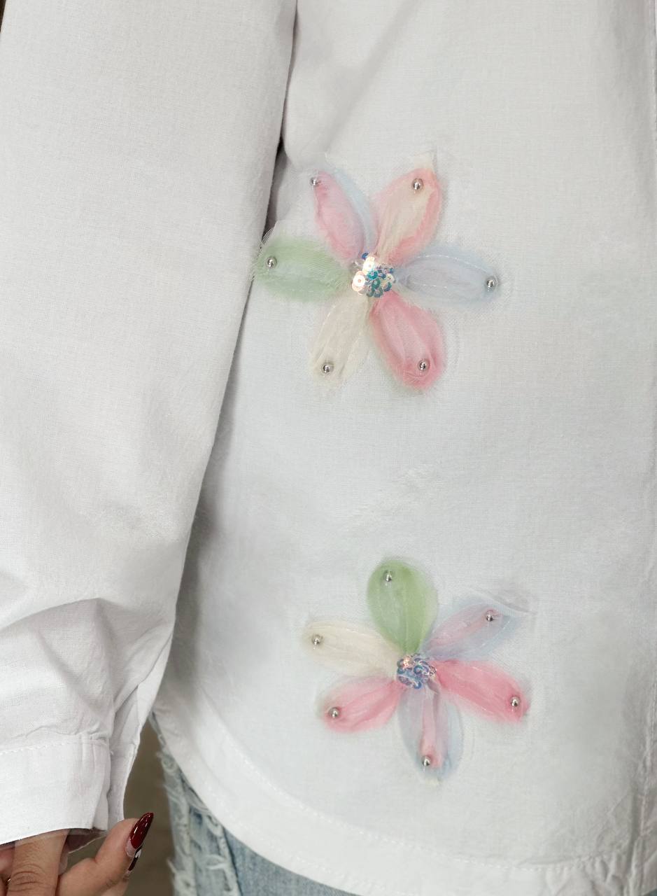 2090-کت کتان شکوفه