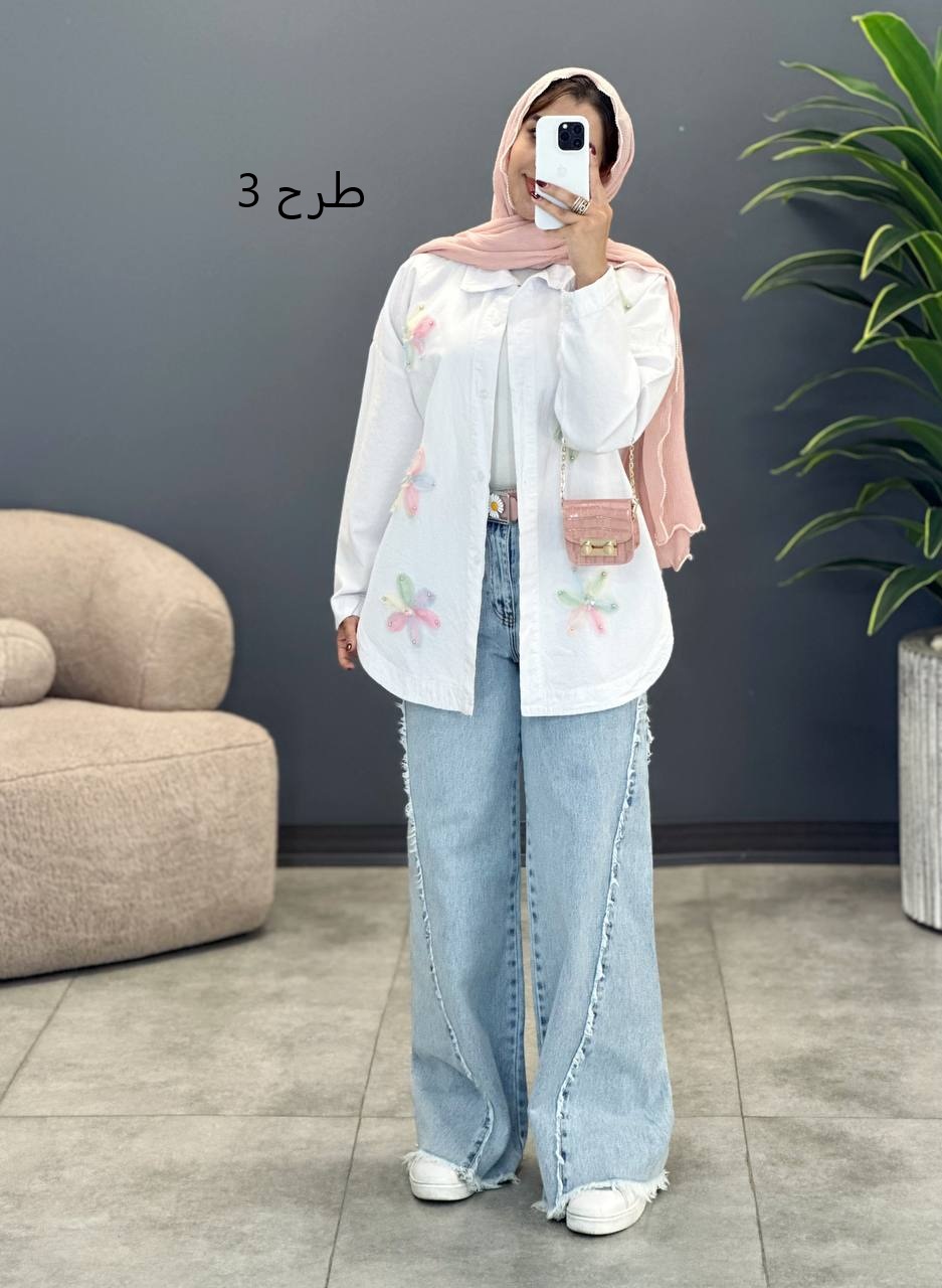 2090-کت کتان شکوفه