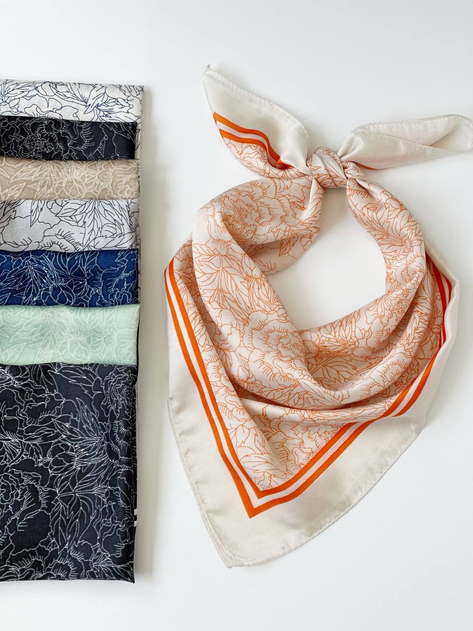 3009-مینی اسکارف ابریشم