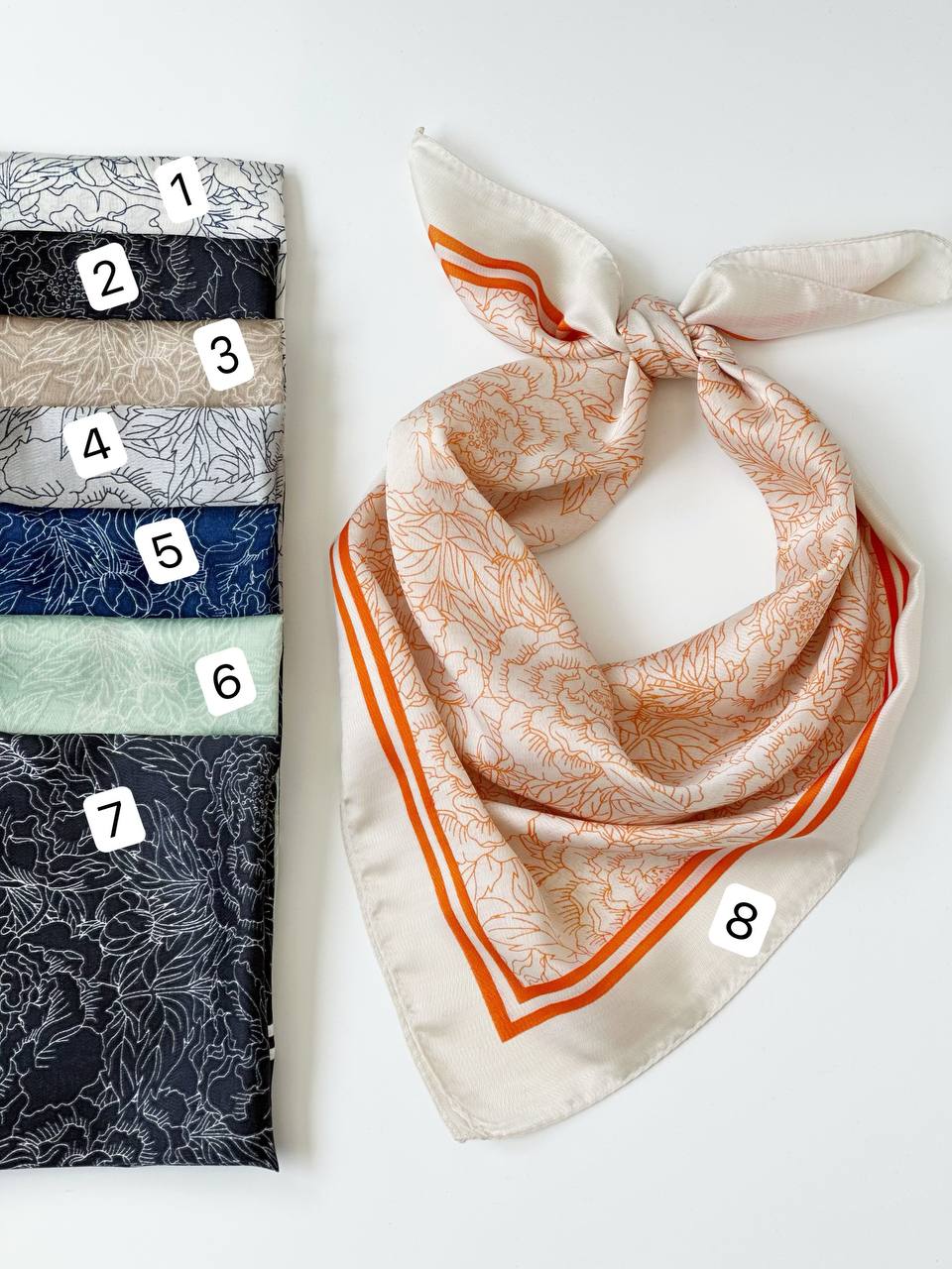 3009-مینی اسکارف ابریشم