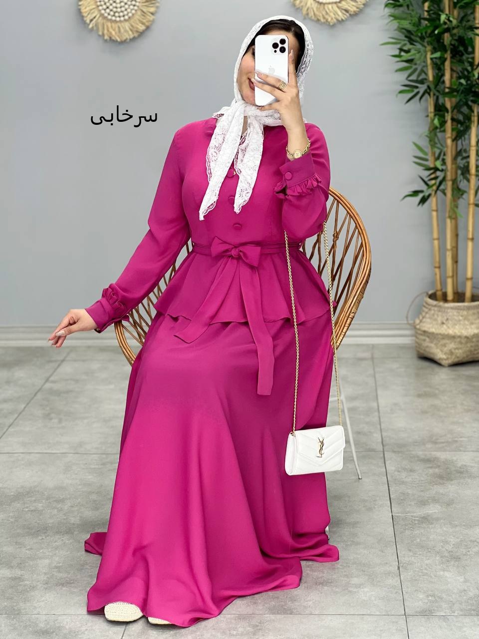 3026-شومیز و دامن حریر ( ایراد دار)