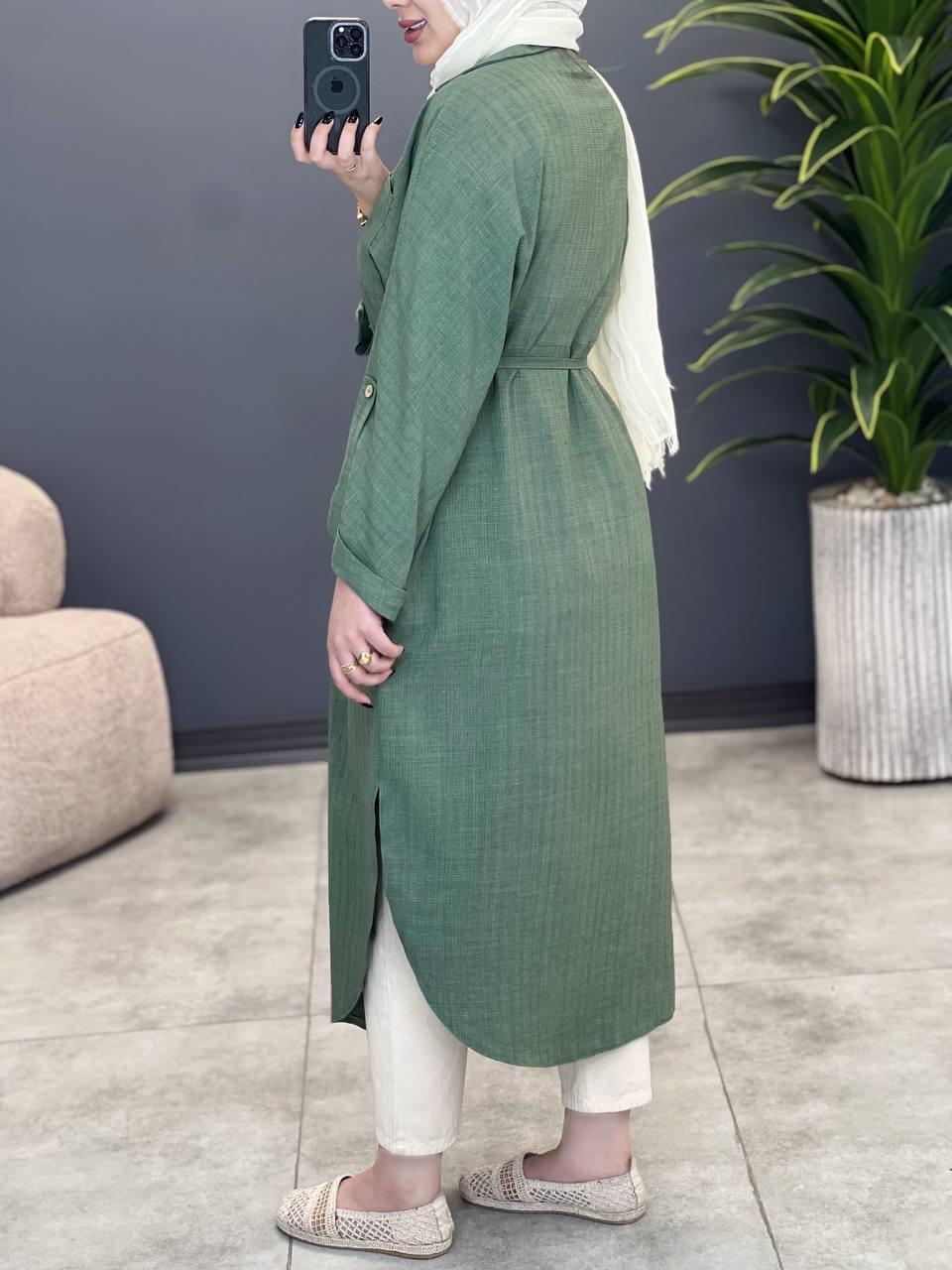 3028-مانتو بلند هانا