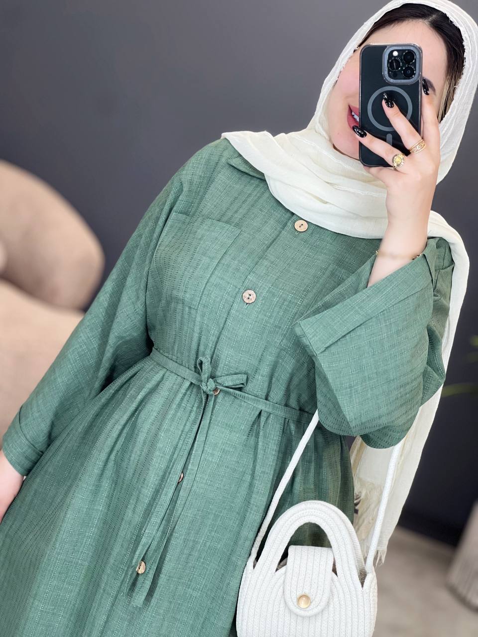 3028-مانتو بلند هانا