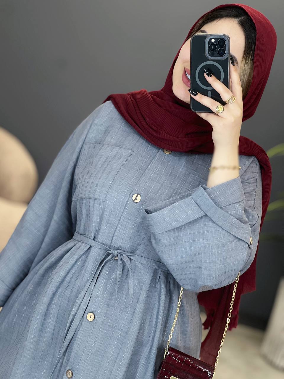 3028-مانتو بلند هانا