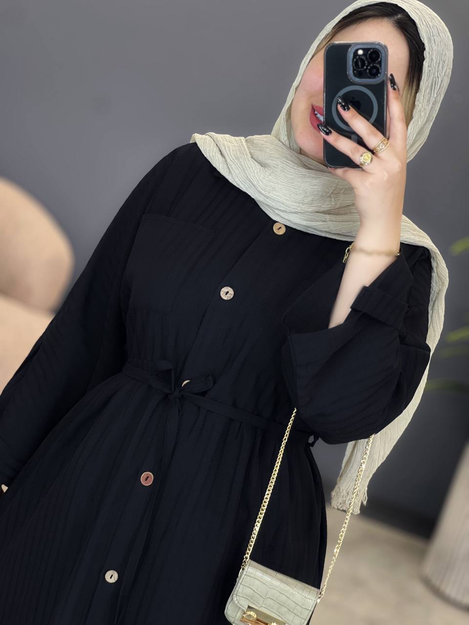 3028-مانتو بلند هانا