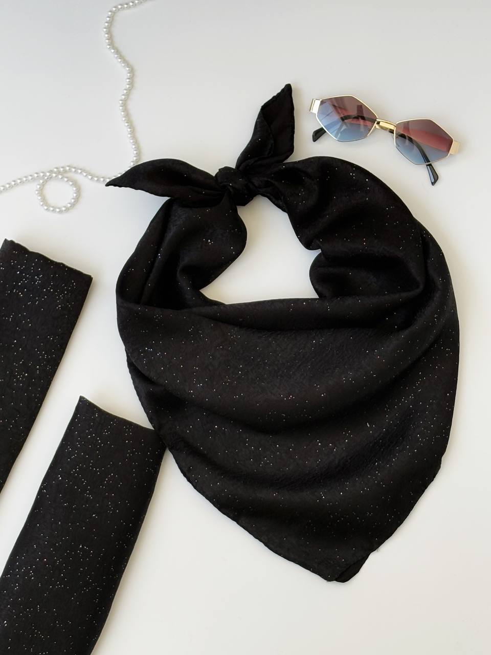 3037-مینی اسکارف شاین(ویژه محرم)
