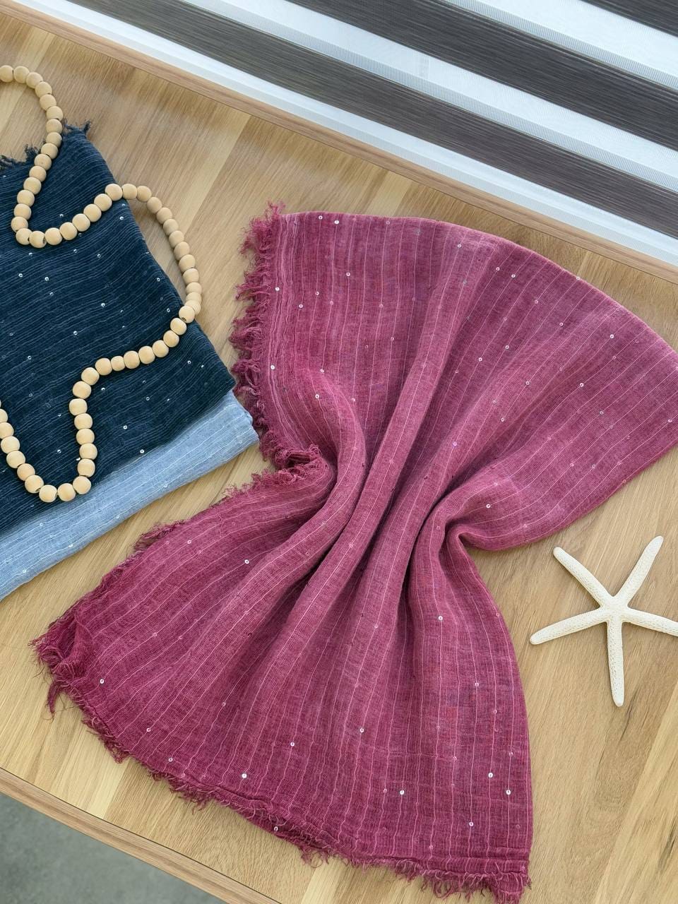 3040-شال کنف پولکی