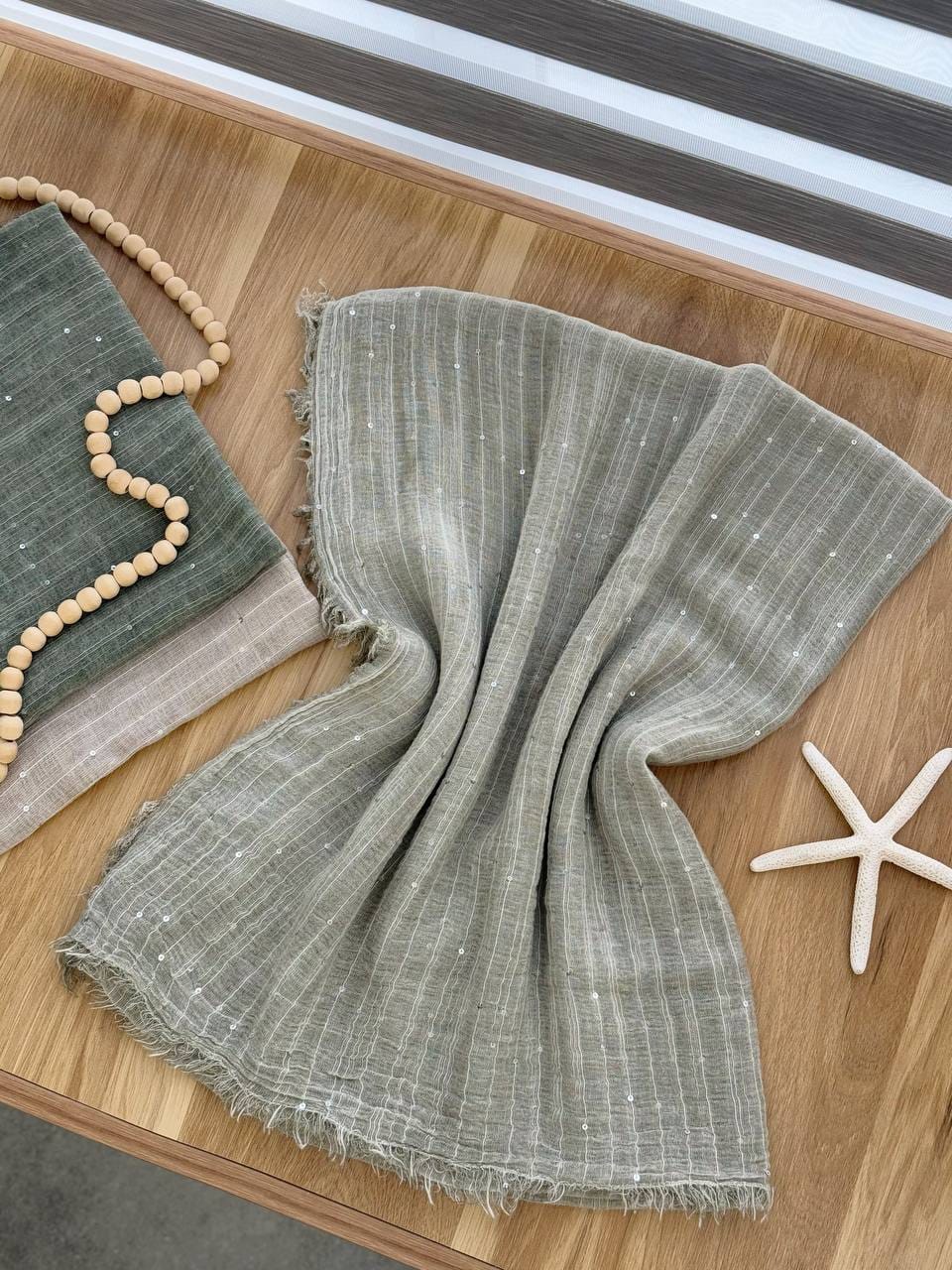 3040-شال کنف پولکی