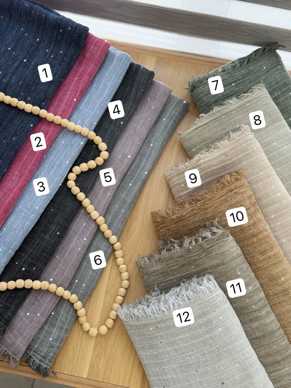 3040-شال کنف پولکی