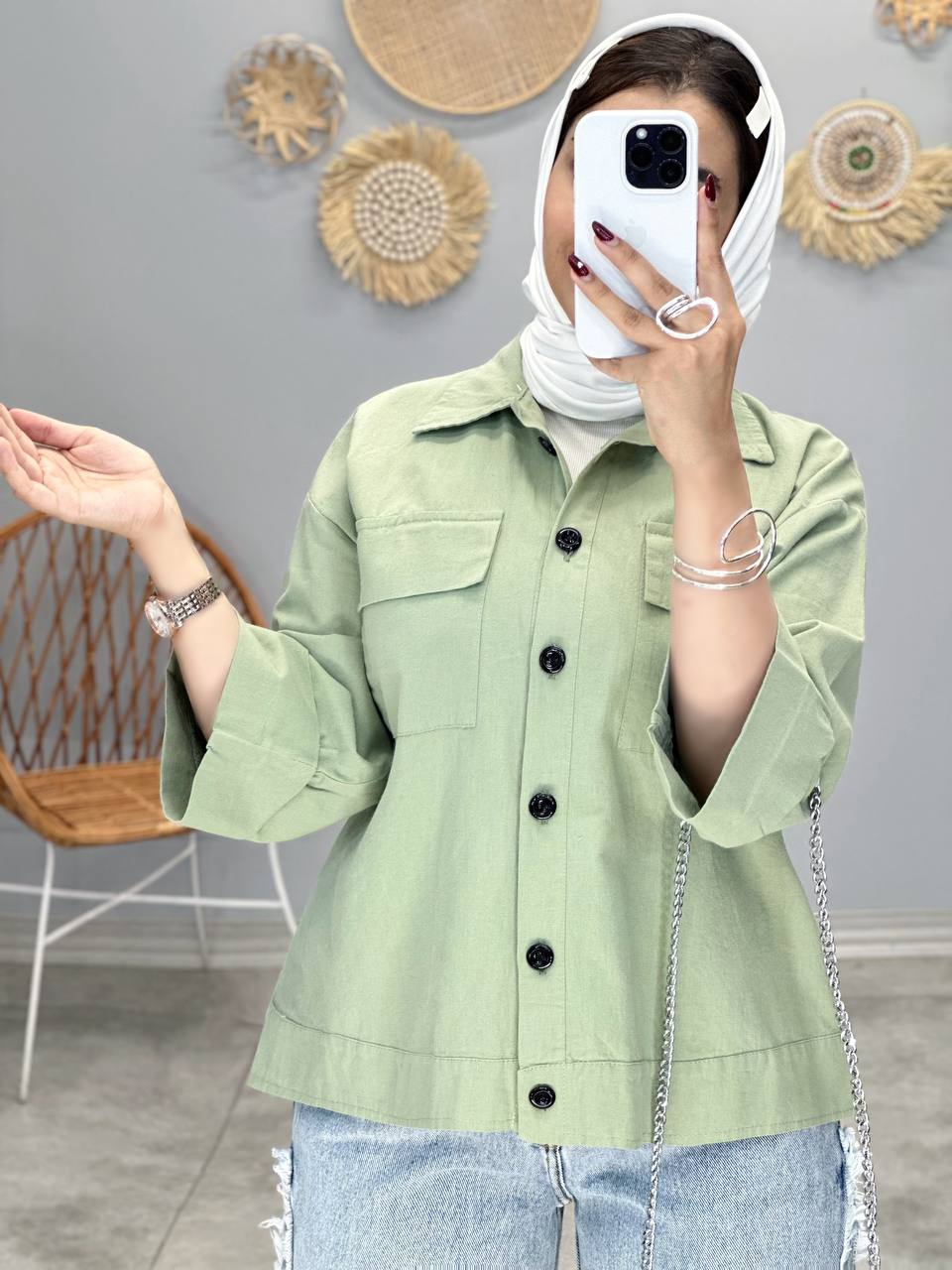 3041-کت لینن ملیکا