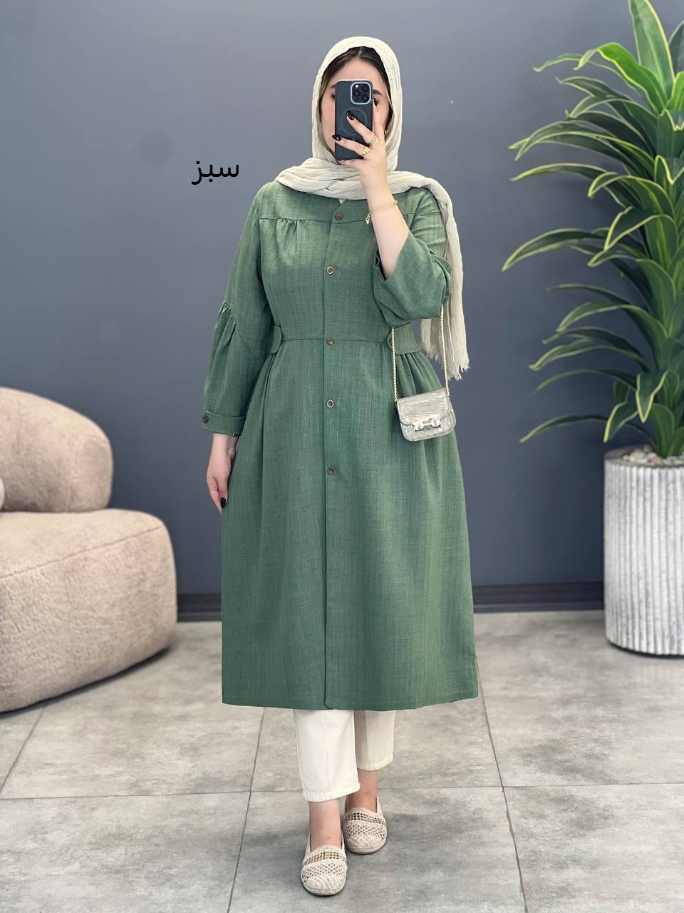 3043-مانتو بلند پارمین