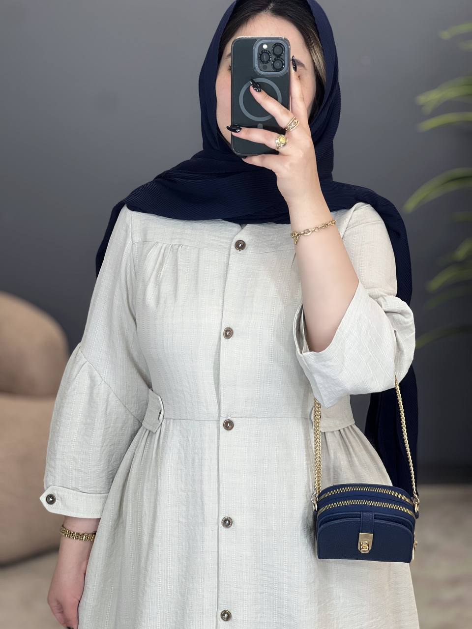 3043-مانتو بلند پارمین