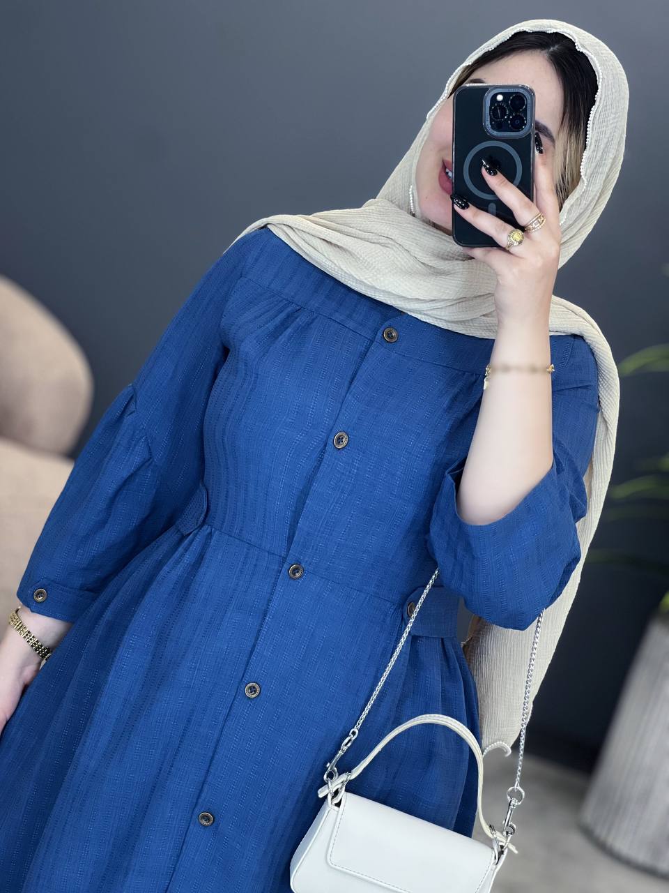 3043-مانتو بلند پارمین