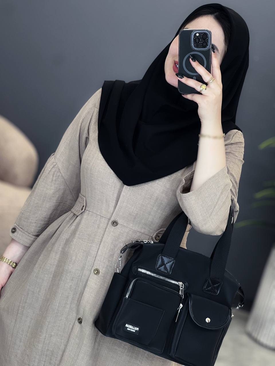 3043-مانتو بلند پارمین