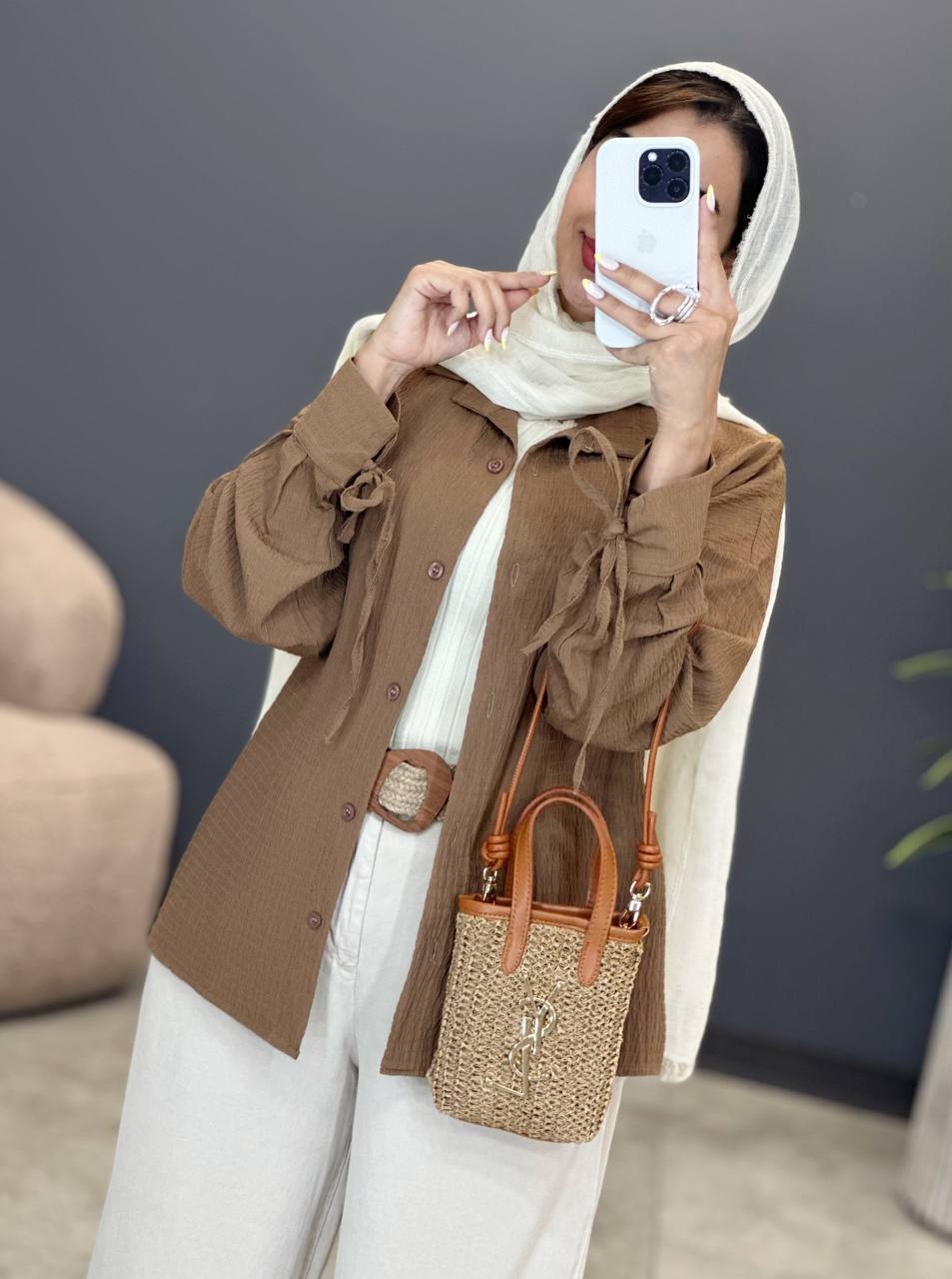 3046-شومیز بندی اطلس