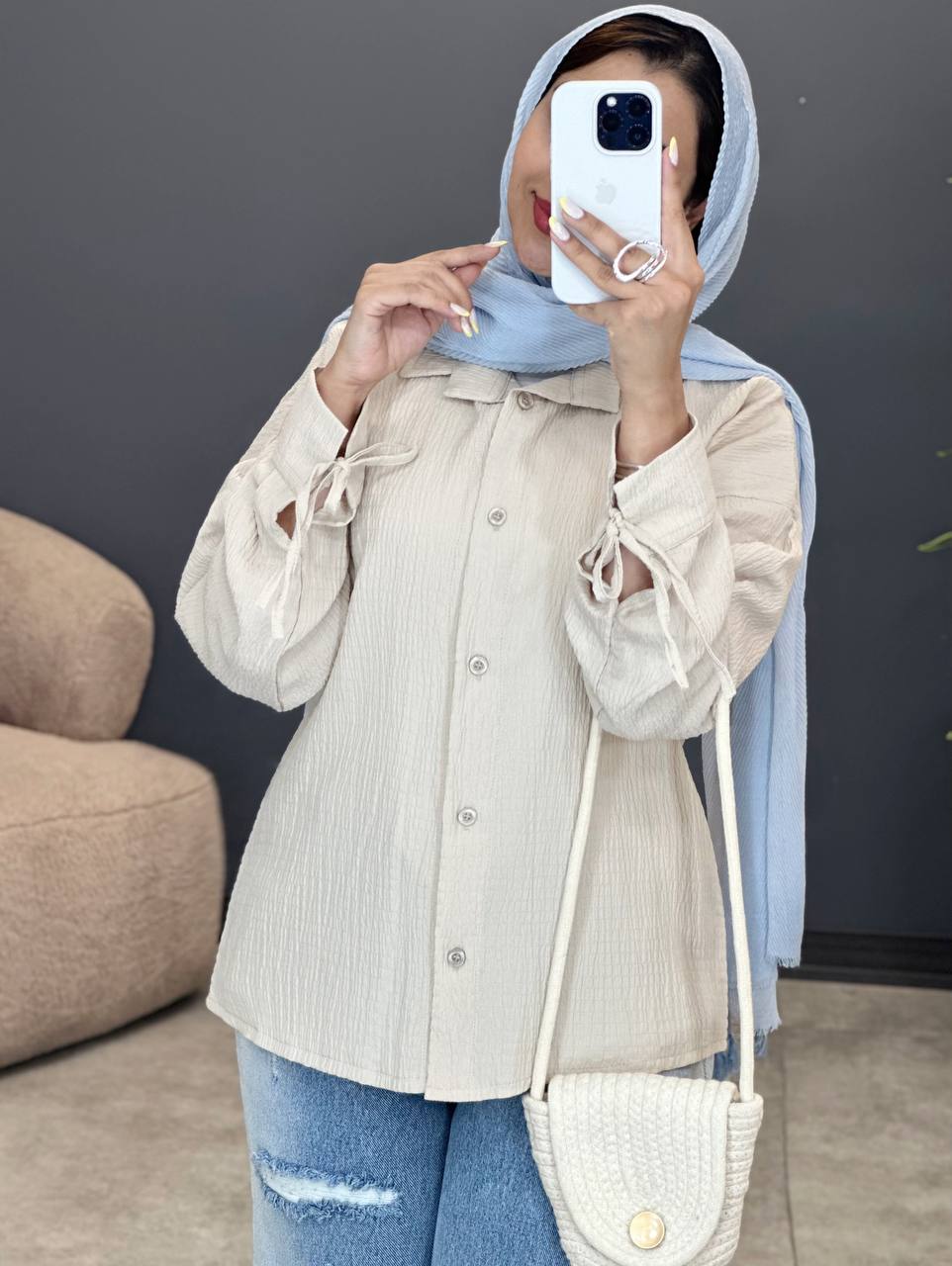 3046-شومیز بندی اطلس