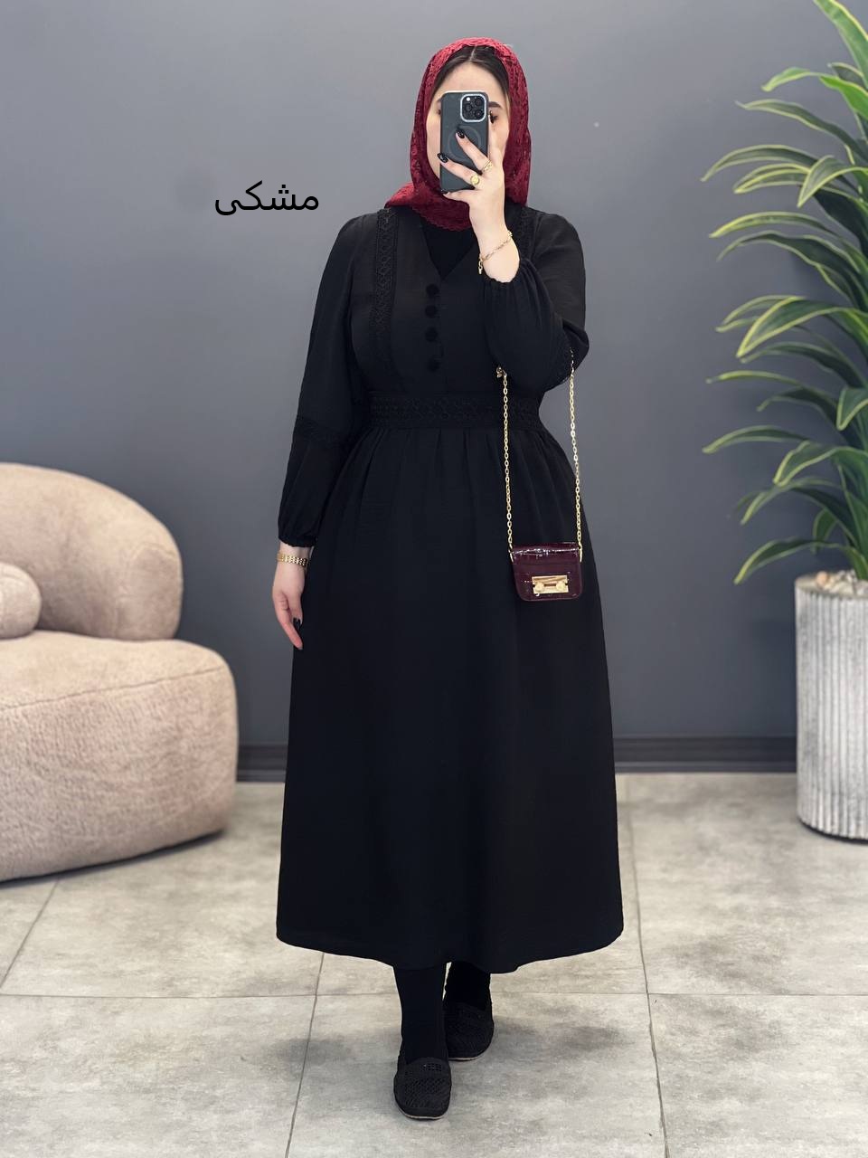 3052-پیراهن بلند بهاره