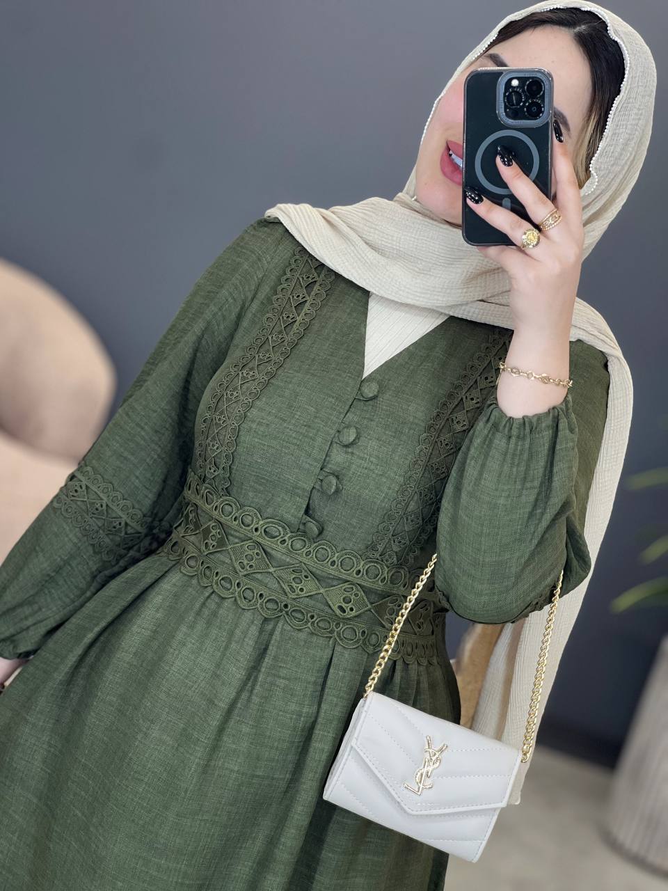 3052-پیراهن بلند بهاره