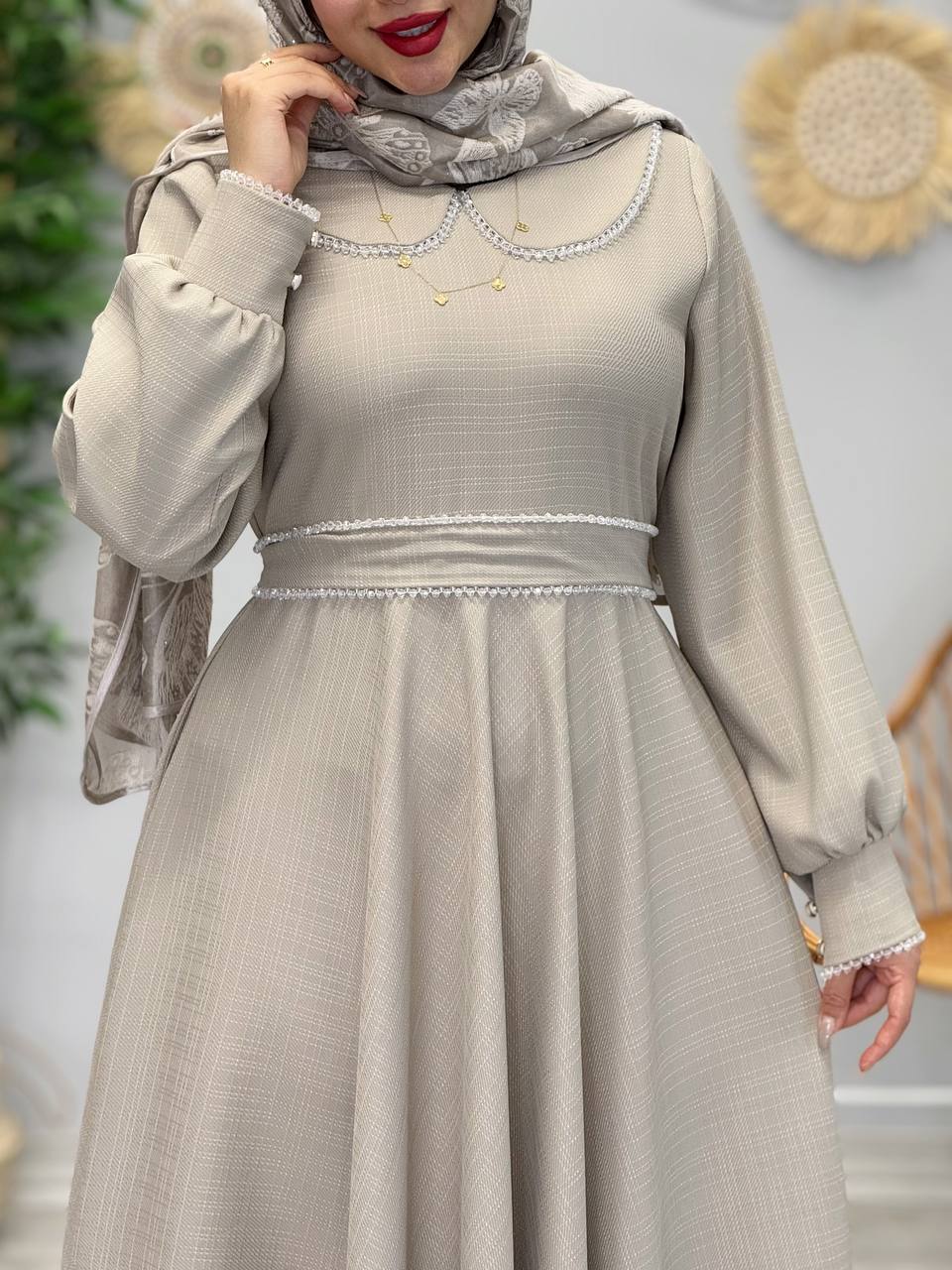 3053-پیراهن مزونی شارلوت