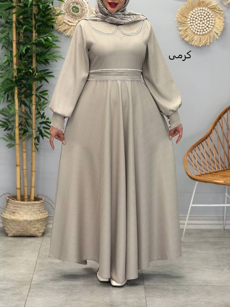 3053-پیراهن مزونی شارلوت