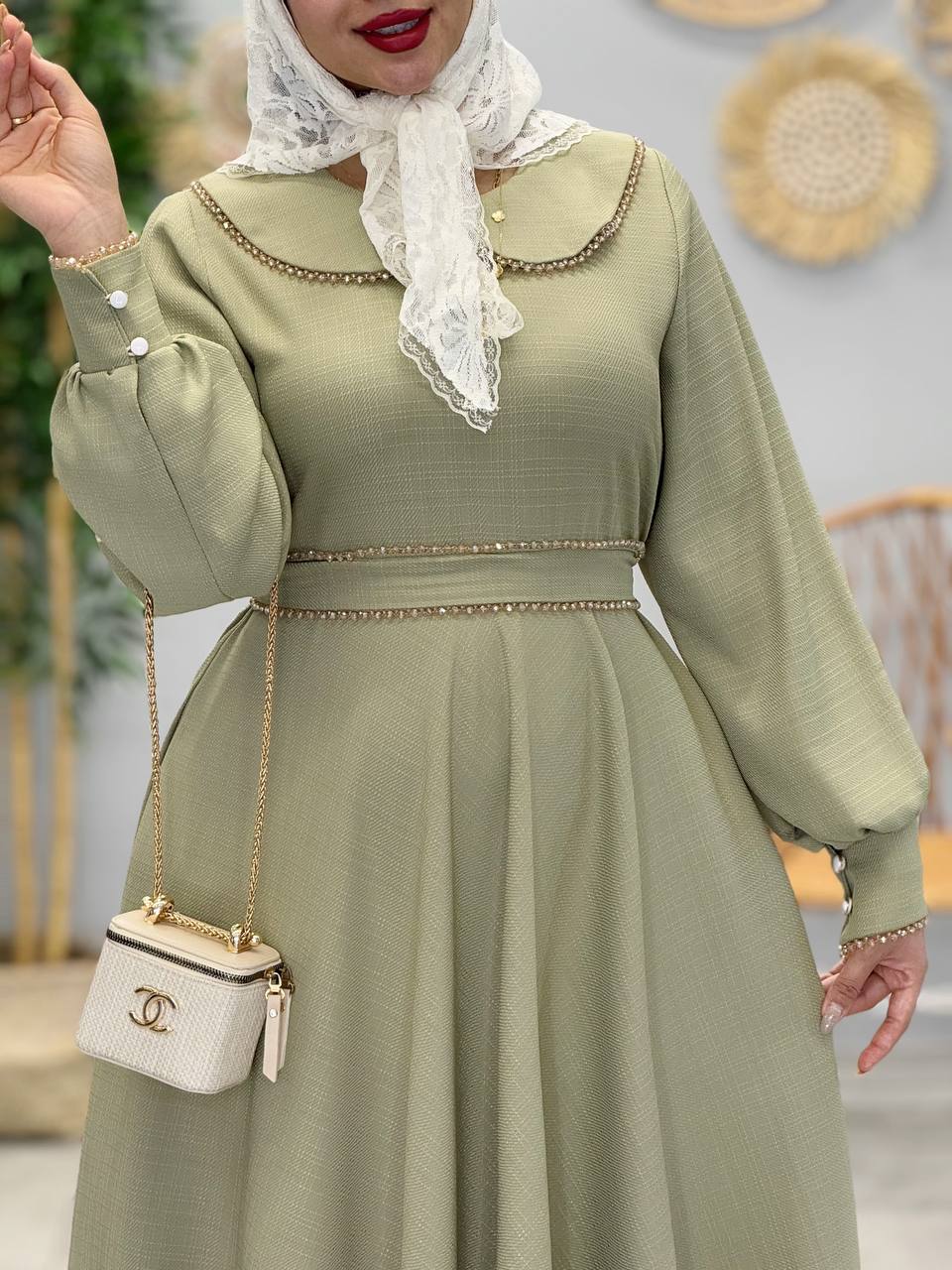 3053-پیراهن مزونی شارلوت