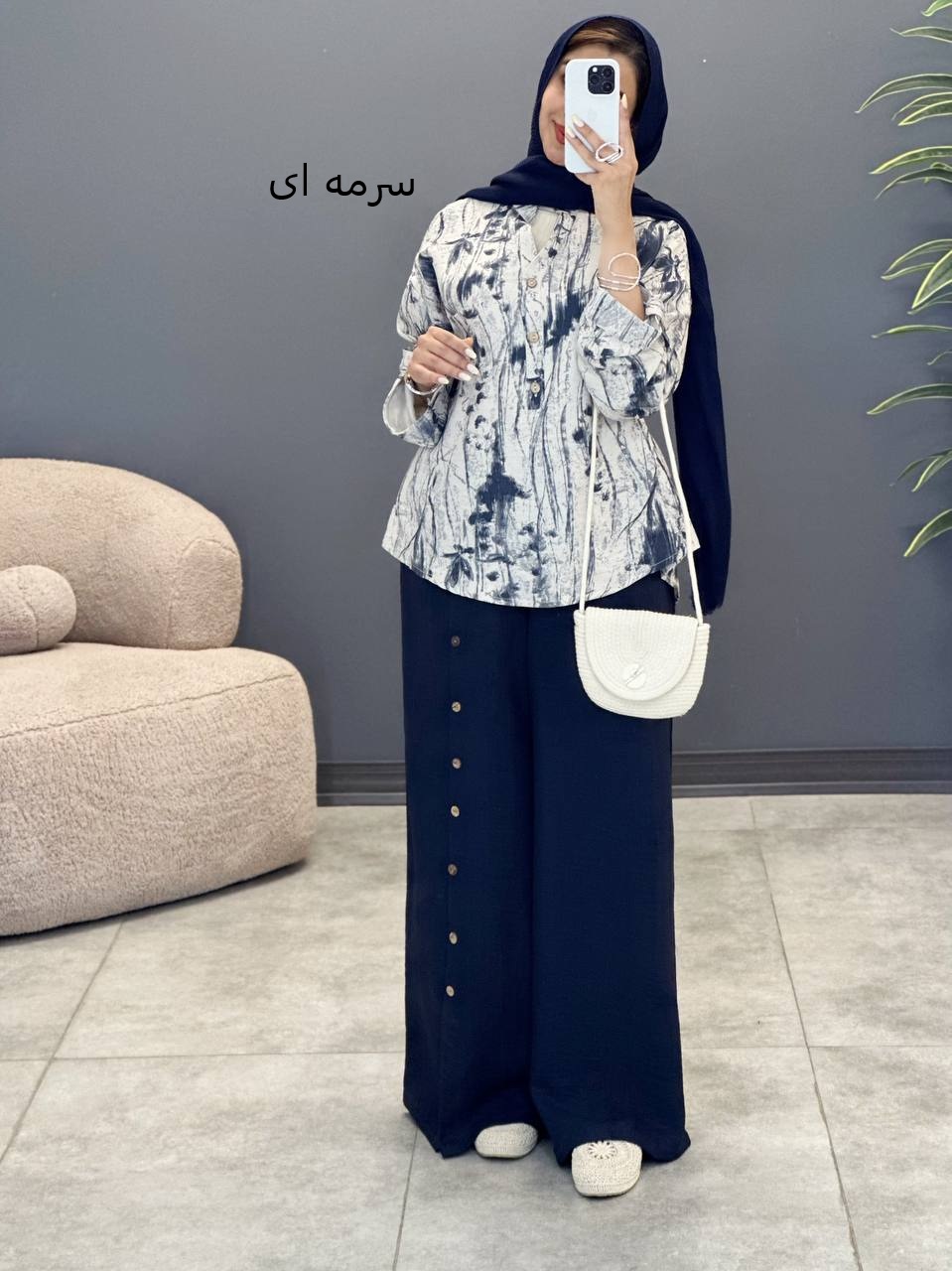 3054-ست آبرنگی دکمه چوبی