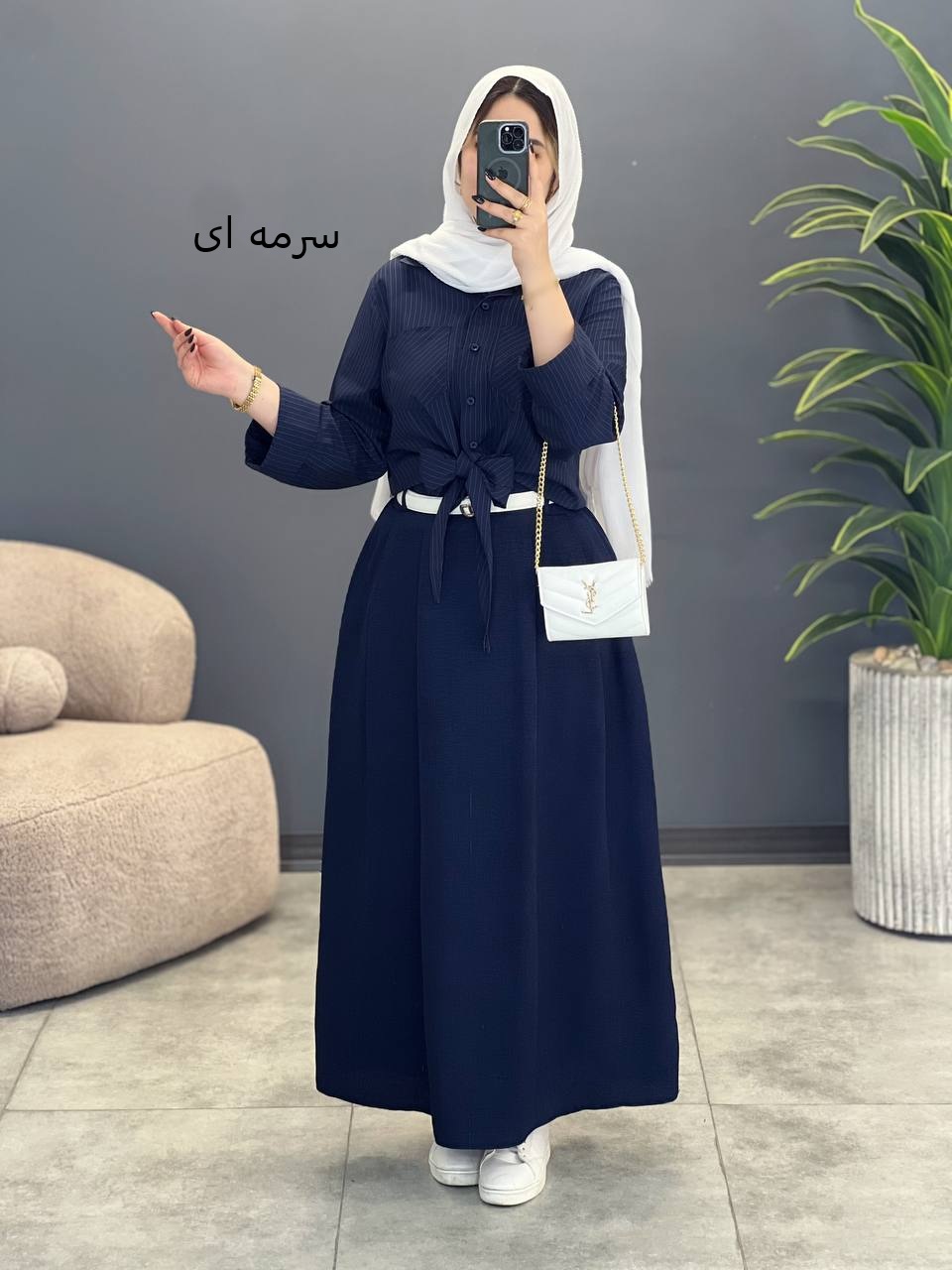 3056-شومیز و دامن آلیسا