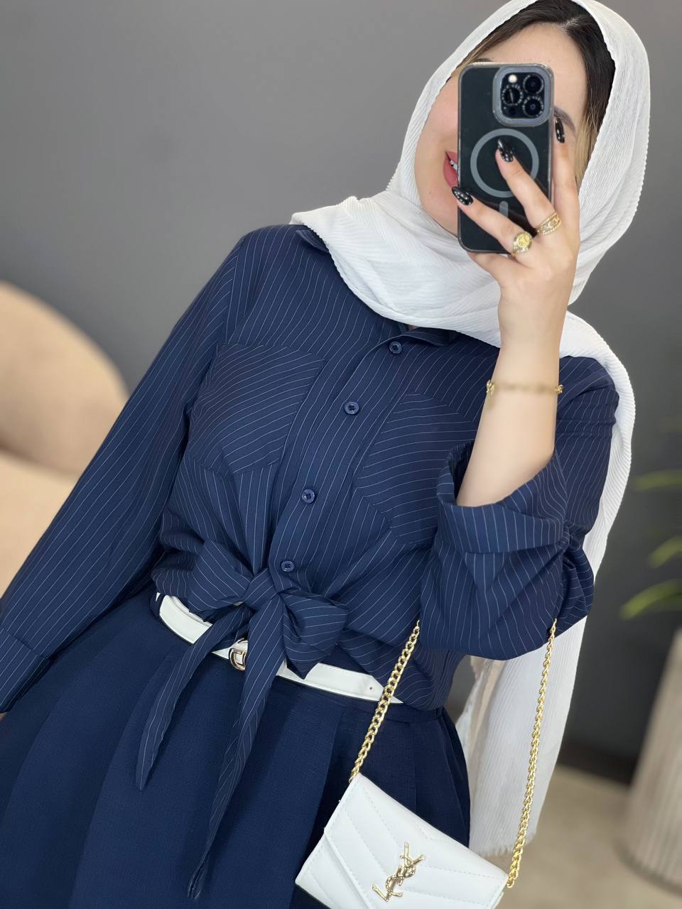 3056-شومیز و دامن آلیسا