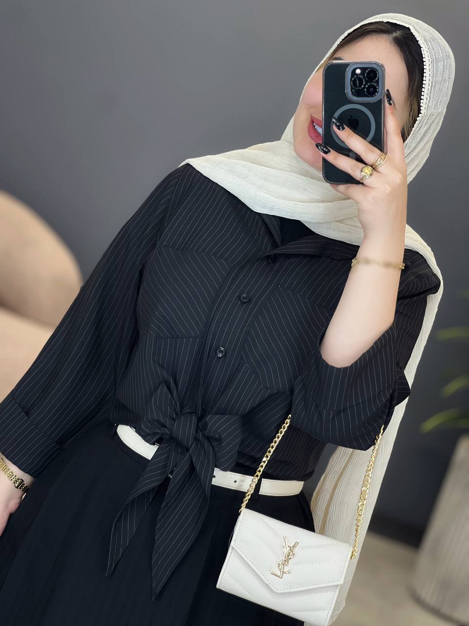 3056-شومیز و دامن آلیسا