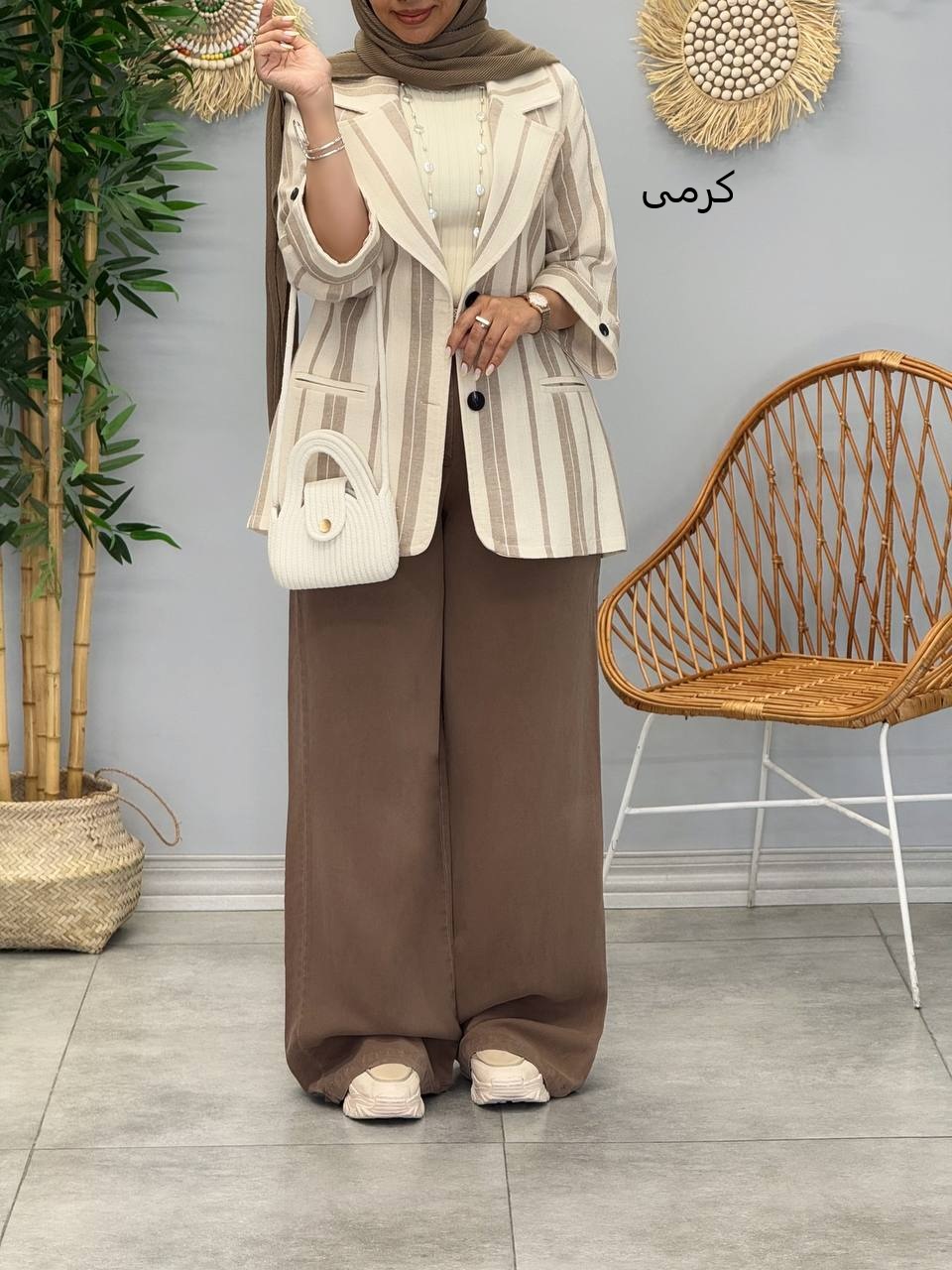 3062-کت کنفی راه راه