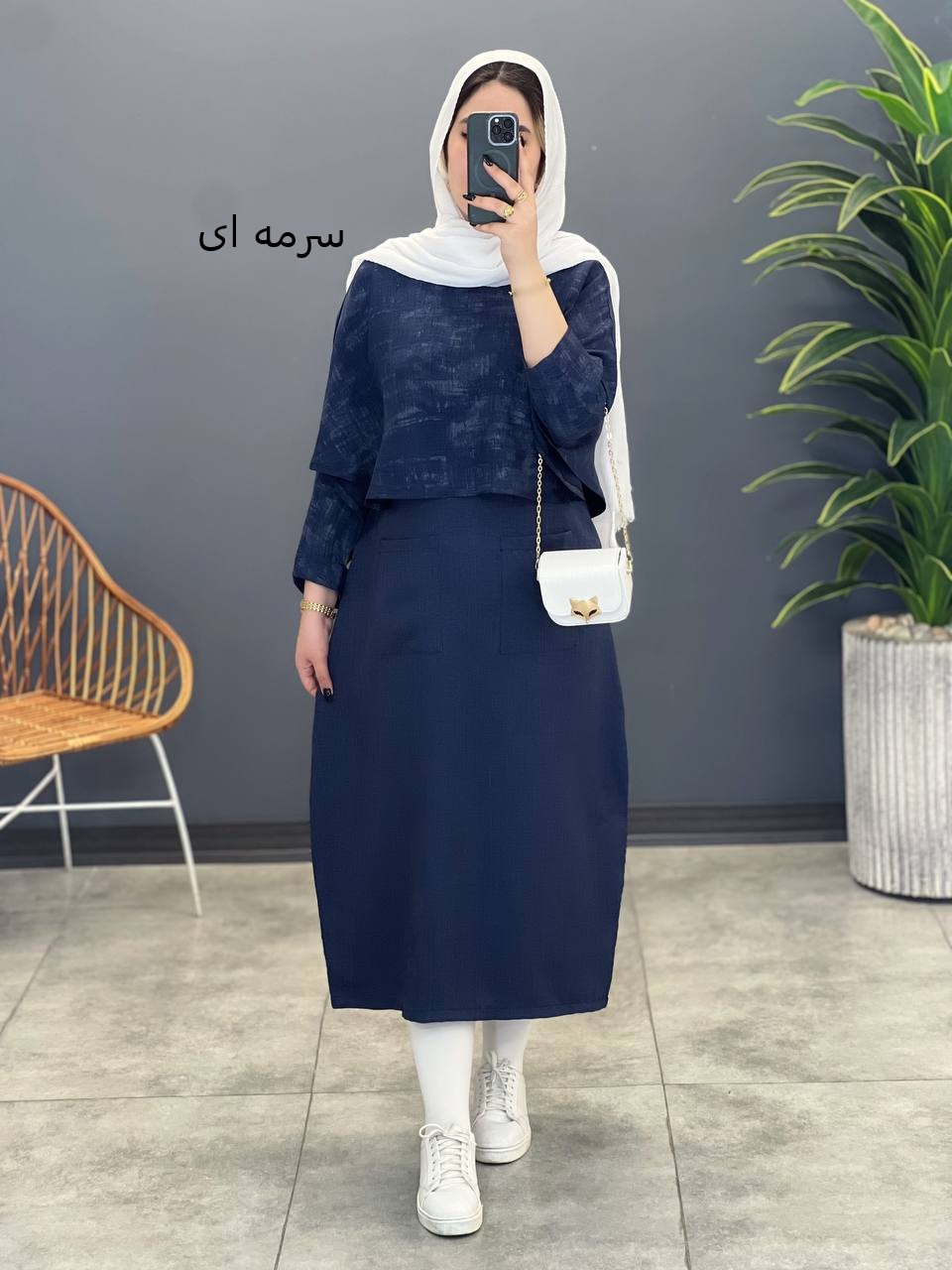 3065-کت و سارافن پروانه